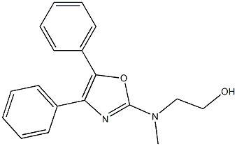 2-[4,5-二苯基-2-恶唑基(甲基)氨基]乙醇 结构式