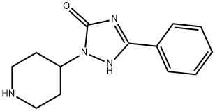 3-phenyl-1-(piperidin-4-yl)-1H-1,2,4-triazol-5(4H)-one 结构式