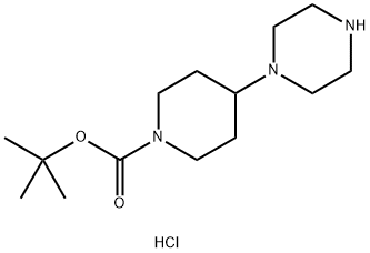 1-(1-BOC-哌啶-4-基)-哌嗪盐酸盐 结构式