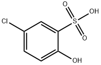 5-氯-2-羟基苯磺酸 结构式