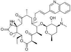 赛红霉素 结构式