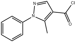 5-甲基-1-苯基-吡唑-4-羰酰氯 结构式