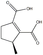 1-Cyclopentene-1,2-dicarboxylic acid, 3-methyl-, (S)-(-)- (8CI) 结构式