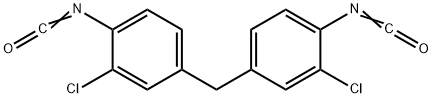 4,4`-亚甲基二(2-氯苯基异氰酸酯) 结构式