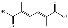 2,5-二甲基-2,4-己二烯二羧酸 结构式