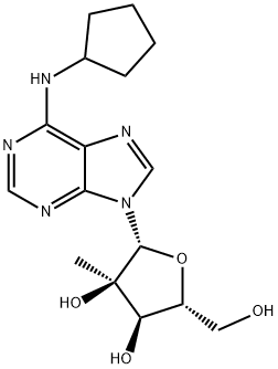 N-环戊基-2'-C-甲基腺苷 结构式