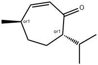 2-Cyclohepten-1-one,4-methyl-7-(1-methylethyl)-,trans-(9CI) 结构式