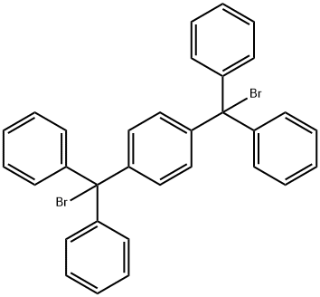 Benzene, 1,4-bis(bromodiphenylmethyl)- 结构式