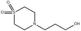 4-(3-羟丙基)硫代吗啉 1,1-二氧化物 结构式
