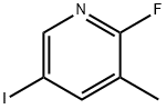 2-氟-5-碘-3-甲基吡啶 结构式