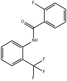 2-氟-N-[2-(三氟甲基)苯基]苯甲酰胺 结构式