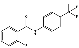 2-氟-N-[4-(三氟甲基)苯基]苯甲酰胺 结构式