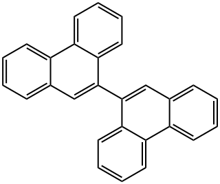 9-phenanthren-9-ylphenanthrene 结构式