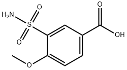 3-氨基磺酰基-4-甲氧基苯甲酸 结构式