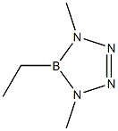 4,5-Dihydro-5-ethyl-1,4-dimethyl-1H-tetrazaborole 结构式