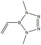 5-Ethenyl-4,5-dihydro-1,4-dimethyl-1H-tetrazaborole 结构式