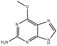 2-氨基-6-甲氧基嘌呤 结构式