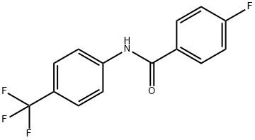4-氟-N-[4-(三氟甲基)苯]苯甲酰胺 结构式