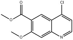 4-氯-7-甲氧基喹啉-6-羧酸甲酯 结构式