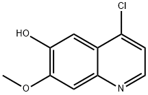 4-氯-6-羟基-7-甲氧基喹啉 结构式
