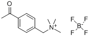 N-(4-ACETYLBENZYL)-N,N,N-TRIMETHYL AMMONIUM TETRAFLUOROBORATE 结构式
