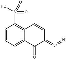 6-重氮-5,6-二氢-5-氧代萘-1-磺酸 结构式