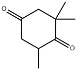 2,2,6-三甲基-1,4-环己二酮 结构式