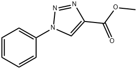 1-苯基-1H-[1,2,3]三唑-4-甲酸甲酯 结构式