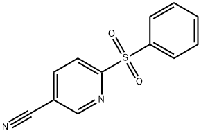 2-PHENYLSULPHONYLPYRIDINE-5-CARBONITRILE 结构式