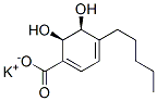 (2R,3S)-1-羰基-4-戊基-2,3-二羟基环己基-4,6-二烯钾盐 结构式