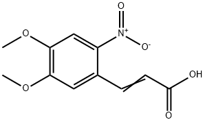 4,5-二甲氧基-2-硝基肉桂酸 结构式
