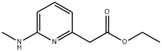 2-(6-(甲基氨基)吡啶-2-基)乙酸乙酯 结构式