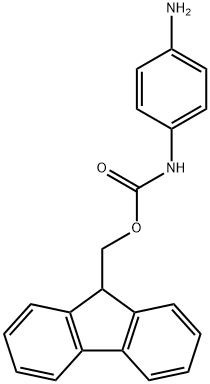 (9H-fluoren-9-yl)methyl 4-aminophenylcarbamate 结构式