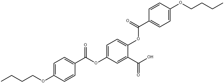 2,5-DI(4-BUTYLOXYBENZYLOXY)BENZOIC ACID 结构式