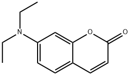 7-(二乙胺基)香豆素 结构式