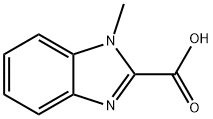 1-甲基-1H-苯并咪唑-2-羧酸 结构式