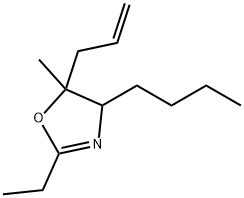 Oxazole, 4-butyl-2-ethyl-4,5-dihydro-5-methyl-5-(2-propenyl)- (9CI) 结构式