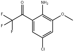 4-CHLORO-2-TRIFLUOROACETYL-6-METHOXYANILINE 结构式