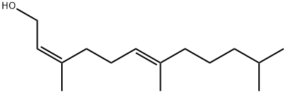 (2Z,6E)-3,7,11-Trimethyl-2,6-dodecadien-1-ol 结构式