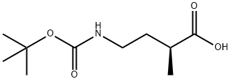 Butanoic acid, 4-[[(1,1-dimethylethoxy)carbonyl]amino]-2-methyl-, (S)- (9CI) 结构式