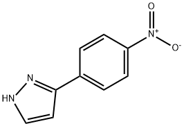 3-(4-硝基苯基)-1H-吡唑 结构式