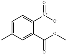 2-硝基-5-甲基苯甲酸甲酯 结构式