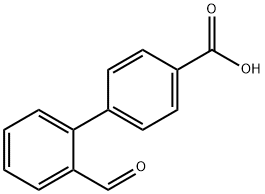 2'-甲酰-[1,1'-联苯]-4-羧酸 结构式