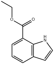 吲哚-7-甲酸乙酯 结构式