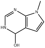 1H-Pyrrolo[2,3-d]pyrimidin-4-ol, 4,7-dihydro-7-methyl- (9CI) 结构式