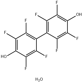 4,4'-二羟基八氟联苯单水合物 结构式