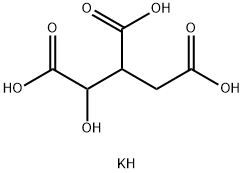 DL-异柠檬酸单钾 结构式