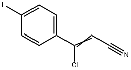 3-CHLORO-3-(4-FLUOROPHENYL)ACRYLONITRILE 结构式