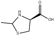 (4S,2RS)-2-甲基噻唑-4-羧酸 结构式