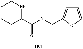 N-(2-Furylmethyl)-2-piperidinecarboxamidehydrochloride 结构式